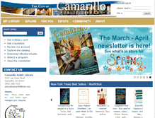 Tablet Screenshot of camarillolibrary.org